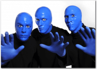 Blue Man and Bag End full fidelity speaker system professional sound